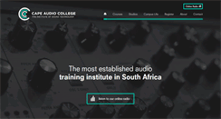 Desktop Screenshot of capeaudiocollege.co.za