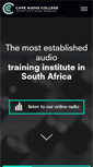Mobile Screenshot of capeaudiocollege.co.za